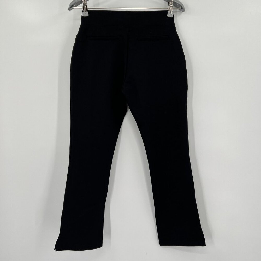Quince Women's Black Ultra-Stretch Ponte Pants Kick Flare sz L 24" Inseam NWT - Picture 6 of 7